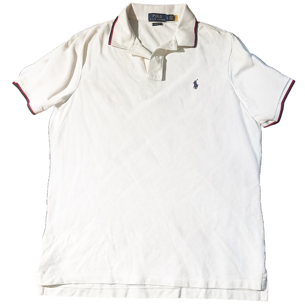 ORIGINAL  WHITE POLO RALPH LAUREN MESH SHIRT